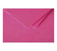 Clairefontaine 1624C - Paquet de 25 Cartes Simples - Format 15,8x22,2cm - 210g/m² - Coloris Rose Fuchsia - Cartons d'Invitation Evènements et Correspondance - Gamme Pollen - Papier Premium Lisse