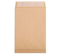 Clairefontaine 17458C - Boite de 250 Pochettes Kraft Brun E4-280x400 mm avec Soufflet de 30 mm - Auto-Adhésives - 120g/m²
