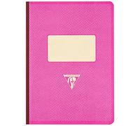 Clairefontaine 195846C Collection 1951 Back to Basics Un Cahier Brochure Dos Toilé Framboise - A5 14,8x21 cm - 192 Pages Lignées - Papier Blanc 90 g - Couverture Carte à Grain