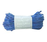 Clairefontaine - Pelote raphia naturel 50 g - Bleu France - fils 1,50 m - Emballage cadeau