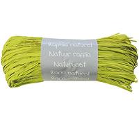 CLAIREFONTAINE - 196019Cpack - 8 pelotes raphia - 50g - Vert Anis - 1,50m