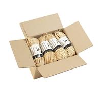 Clairefontaine - 196071Cpack - 8 Pelotes Raphia Naturel - Ensemble de plusieurs fils de Raphia Longueur 1m50 par fil- 50g - Loisirs Créatifs - Emballage Cadeau