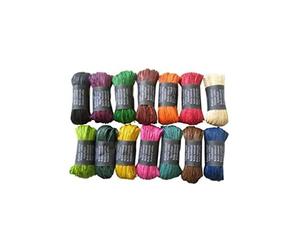 Clairefontaine - 196098C - Pelotes Raphia couleurs assorties -Ensemble de plusieurs fils de Raphia Longueur 1m50 par fil- 50g- Loisirs Créatifs - Emballage Cadeau - Carton de 15 pelotes