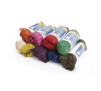 Clairefontaine - 196099C - Pelotes Raphia couleurs assorties -Ensemble de plusieurs fils de Raphia Longueur 1m50 par fil- 50g - Loisirs Créatifs - Emballage Cadeau - Carton de 9 pelotes