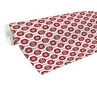 Clairefontaine Rouleau papier cadeau Alliance 60 g 50 x 0,70 m Motif boules scandinaves Rouge