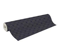 Clairefontaine 202098C - Une Bobine De Papier Cadeau - Papier Excellia 80g - Format : 50x0,70m - Motif : Géométriques or et bleu - Emballage Cadeau, Idéal Pour Les Emballages Professionnels