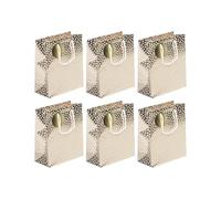 Clairefontaine - 202112-3Cpack - Un lot de 6 sacs cadeaux enfants - Formats moyens 21,5x10,2x25,3cm - Etoiles - Qualité supérieure, résistant : 210g - idéal pour : livre, jeux, petits coffrets