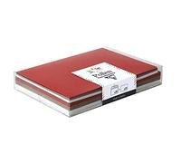 Coffret Pollen uni de 20 enveloppes 114x162mm + 20 cartes 110x155mm - Assortiment Noël scandinave - Assortiment