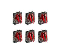 Clairefontaine 212868Cpack - Un lot de 5 Petits Sacs Cadeaux Premium - Format Pocket - 12x4,5x13,5cm - 170g - Motif : Noir, Émojis, Saint Valentin - Idéal Pour : Parfum, Livre Poche, Jeu Société