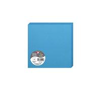 Clairefontaine 2142C - Paquet de 25 Cartes Doubles - Format Carré 16x16cm - 210g/m² - Coloris Turquoise - Cartons d'Invitation Evènements et Correspondance - Gamme Pollen - Papier Premium Lisse