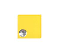 Clairefontaine 2143C - Paquet de 25 Cartes Doubles - Format Carré 16x16cm - 210g/m² - Coloris Jaune Soleil - Cartons d'Invitation Evènements et Correspondance - Gamme Pollen - Papier Premium Lisse