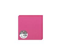 Clairefontaine 2144C - Paquet de 25 Cartes Doubles - Format Carré 16x16cm - 210g/m² - Coloris Rose Fuchsia - Cartons d'Invitation Evènements et Correspondance - Gamme Pollen - Papier Premium Lisse