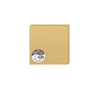 Clairefontaine 2158C - Paquet de 25 Cartes Doubles - Format Carré 16x16cm - 210g/m² - Coloris Caramel - Cartons d'Invitation Evènements et Correspondance - Gamme Pollen - Papier Premium Lisse