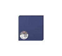 Clairefontaine 2168C - Paquet de 25 Cartes Doubles - Format Carré 16x16cm - 210g/m² - Coloris Bleu Nuit - Cartons d'Invitation Evènements et Correspondance - Gamme Pollen - Papier Premium Lisse