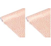 Clairefontaine 223862C - Un Rouleau De Papier Cadeau - Papier Affiche 80g - Dimensions : 5mx35cm (Spécial Petite Largeur) - Motif : Coeurs - Emballage Cadeau, Idéal Pour Les Petits Emballages