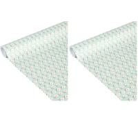 Clairefontaine 223871C - Un Rouleau De Papier Cadeau - Papier Affiche 80g - Dimensions : 5mx35cm (Spécial Petite Largeur) - Motif : Fleurs Bleues Douce France - Idéal Pour Les Petits Emballages