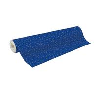 Papier 80g, Tiny 50x0,35m, Etoiles or - Bleu