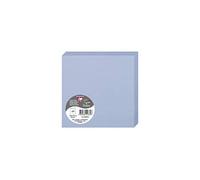 Clairefontaine 22839C - Paquet de 25 Cartes Doubles - Format Carré (13,5x13,5cm) - 210g - Coloris Bleu Lavande - Carton d'Invitation Evènements et Correspondance - Gamme Pollen - Papier Premium Lisse