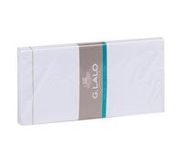 20 enveloppes DL (110x220mm) Vélin doublées gommées - extra blanc