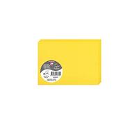 Clairefontaine 2323C - Paquet de 25 Cartes Doubles - Format C6 11x15,5cm - 210g/m² - Coloris Jaune Soleil - Cartons d'Invitation Evènements et Correspondance - Gamme Pollen - Papier Premium Lisse