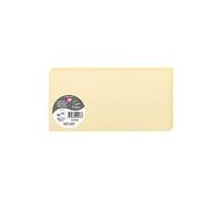 Clairefontaine 2576C - Paquet de 25 Cartes Doubles - Format DL 10,6x21,3cm - 210g/m² - Coloris Chamois - Cartons d'Invitation Evènements et Correspondance - Gamme Pollen - Papier Premium Lisse