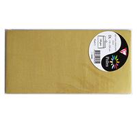 Clairefontaine 26085C - Sachet de 5 Enveloppes Auto-Adhésives - Format DL (11x22cm) - 120g/m² - Coloris Or - Invitation Evènements et Correspondance - Gamme Pollen - Papier Premium Lisse