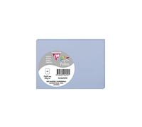 Sachet de 5 cartes simples Pollen 70x95 210g/m2 - Bleu lavande