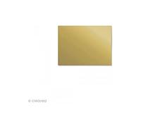 Clairefontaine 26292C - Sachet de 5 Cartes Simples - Format 7x9,5cm - 210g/m² - Coloris Or - Invitation Evènements et Correspondance - Gamme Pollen - Papier Premium Lisse