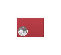 Sachet de 5 cartes pliées Pollen 110x155 210g/m2 - Rouge groseille