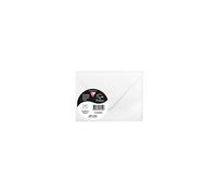 Clairefontaine 26430C - Sachet de 5 Enveloppes Gommées - Format 7,5x10cm - 120g/m² - Coloris Blanc - Invitation Evènements et Correspondance - Gamme Pollen - Papier Premium Lisse