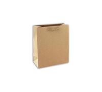 Clairefontaine - 28800-3Cpack - Un lot de 6 sacs cadeaux adulte - Formats moyens 21,5x10,2x25,3cm - Kraft uni - Qualité supérieure, résistant :210g - idéal pour : livre, jeux, petits coffrets