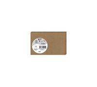 Paquet de 25 cartes simples Pollen 82x128mm 210g/m2 - Kraft