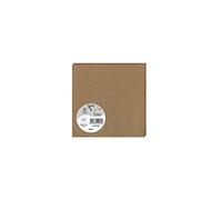 Clairefontaine - Paquet de 25 cartes simples Pollen 135x135 mm 210 g/m² Kraft