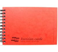 Revision Cards Europa carnet reliure intégrale 15,2x10,2cm 50 feuilles ligné papier 170 g - Rouge