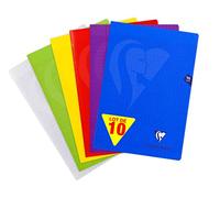 Clairefontaine 303161C - Lot 10 Cahiers Mimesys A4 96p GC Polypro