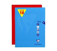 Clairefontaine 303327C Lot 10 Cahiers TP 24x32 80p Grands Carreaux