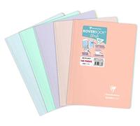 Cahier spirale Clairefontaine Koverbook Blush A4 21 x 29,7 cm - petits carreaux - 160 pages