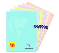 Clairefontaine 308311C Lot 10 Cahiers Agrafés 24x32 48p Grands Carreaux