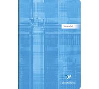 Clairefontaine 31279C - Cahier de vocabulaire, DIN A4, 21 x 29,7 cm, ligné avec 1 marge centrale, 90 g, 80 pages, couleurs assorties, 1 pièce