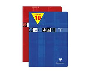 Clairefontaine 3167C Lot 10 Cahiers Agrafés de Travaux Pratiques - A4