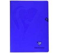 Clairefontaine 322362C Un Cahier Agrafé Mimesys Bleu marine - 24x32 cm - 96 Pages Petits Carreaux - Papier Blanc 90 g - Couverture Polypro