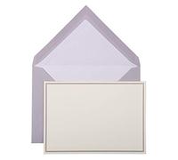 Clairefontaine 32628L - Un sachet de correspondance comprenant 10 cartes simples 10,7x15,2 cm et 10 enveloppes doublées 11,4x16,2 cm, Gris souris