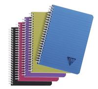 Cahier spirale Clairefontaine Linicolor A5 14,8 x 21 cm - blanc ligné - 180 pages