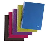 Cahier reliure intégrale Linciolor INTENSIVE 17x22cm 100 pages petits carreaux couverture plastique polypropyène rainuré Couleur aléatoire - Assortis