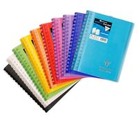 Carnet dessin/croquis reliure intégrale enveloppante Koverbook A6 100 pages papier blanc 125 g couverture polypropylène transparent - Assortis