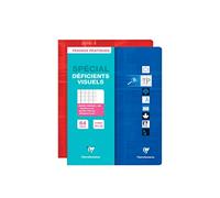 Clairefontaine 33276C Un Cahier Travaux Pratiques - 24x32 cm - 64 Pages Grands Carreaux Noirs Agrandis 10/10 90 g et Pages Unies Blanches 125 g - Couverture Carte Pelliculée - Couleur Aléatoire