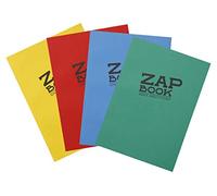 Clairefontaine 3355Cpack - Carnet Encollé Zap Book - 160 Feuilles Papier Croquis 100% Recy 5 14,8x21 cm 80g - Couleur de Couverture Aléatoire - Paquet de 5 Carnets