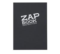 Zap Book carnet collé 160F A6 80g - Noir