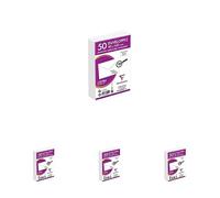 Clairefontaine 3421C - Paquet de 50 Enveloppes de Visite Blanches 90x140mm - Gommée - 120g/m² (Lot de 4)