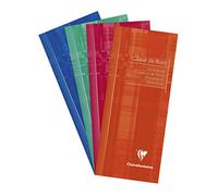 Clairefontaine Carnet de bord enseignant piqué 8,5 x 20 cm 32 pages Couleur aléatoire